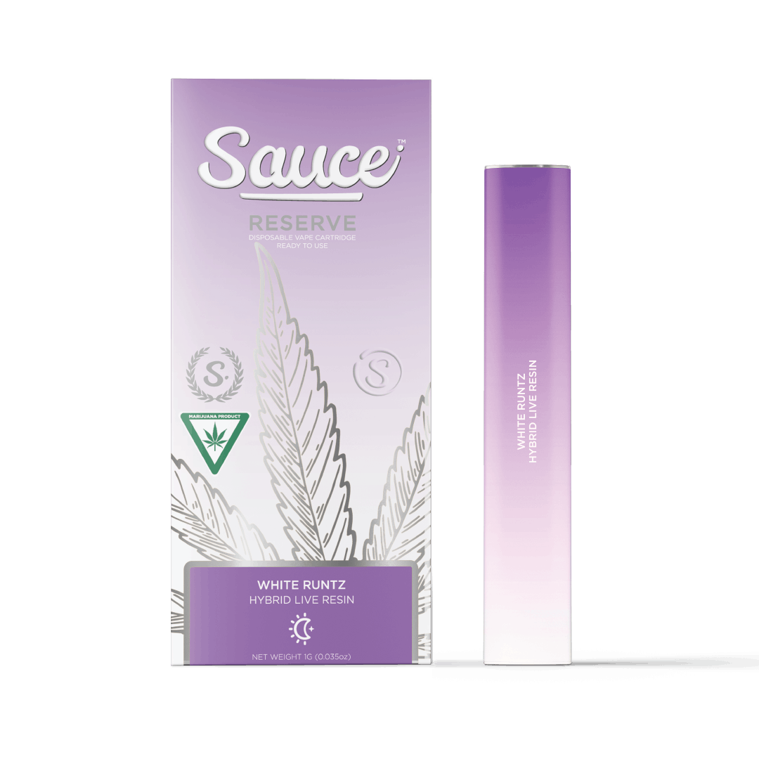 Product: SAUCE RESERVE | WHITE RUNTZ | LIVE RESIN DISPOSABLE HYBRID
