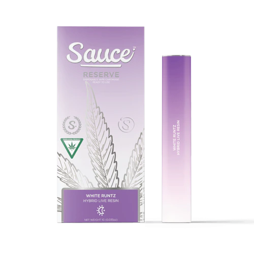 Sauce - 1g Live Resin Disposable - White Runtz