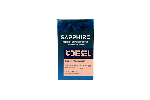 SAPPHIRE | NYC DIESEL | VAPE CART | 1G-active