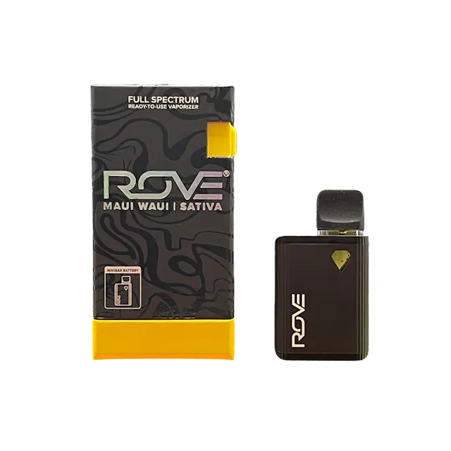 Rove Disposable Live Resin Diamond Minibar Maui Waui .5g (sativa, live resin disposable)