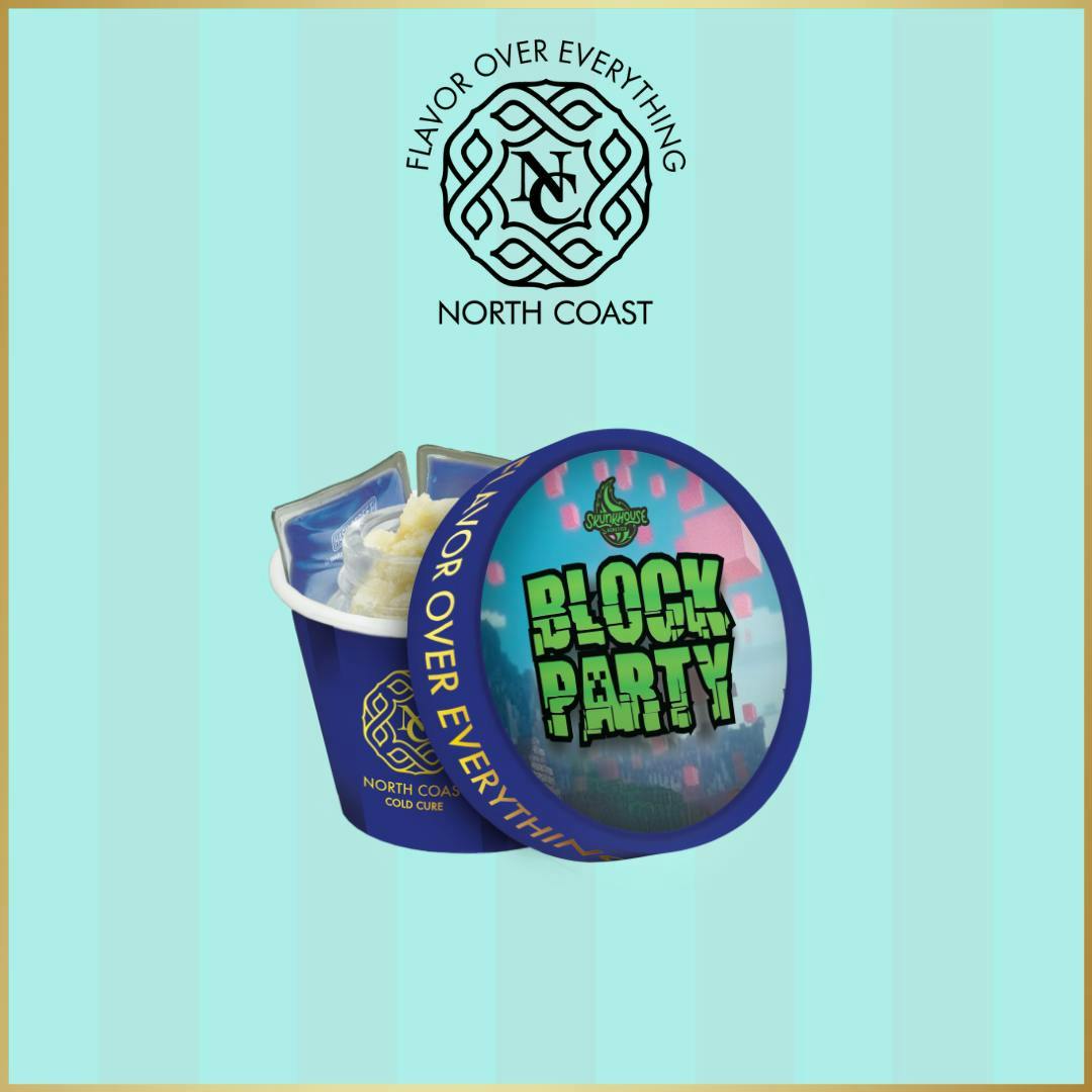 Product: North Coast x Skunk House | Cold Cure Rosin - 1g - Block Party