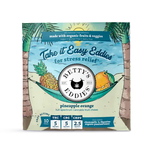 Take It Easy Eddies Pineapple Orange Chews | 50mg-active
