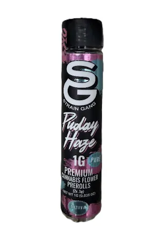 STRAIN GANG | PRE-ROLLS | PUDAY HAZE | 1G(2PK)-active