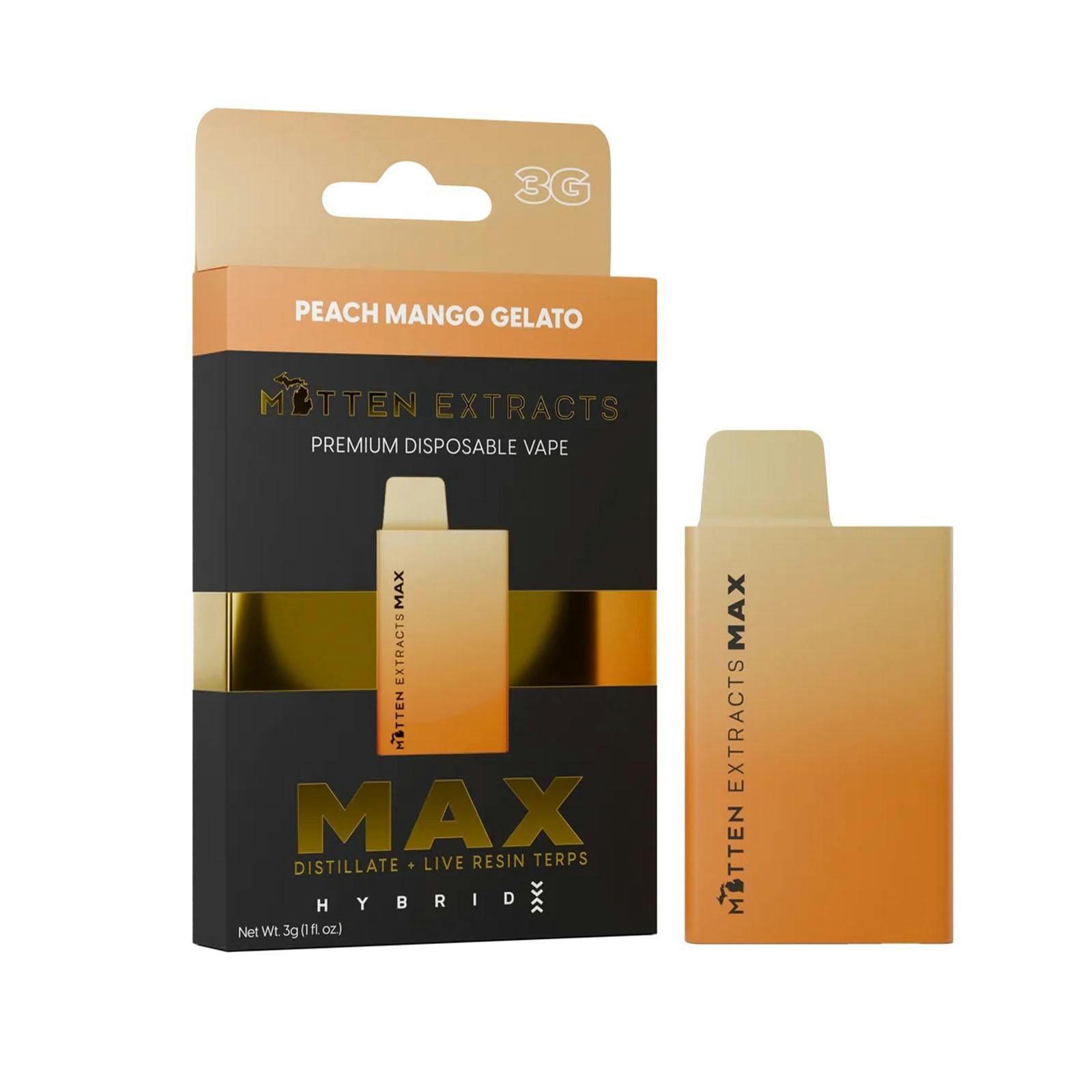 Mitten Extracts - 3g Disposable - Peach Mango Gelato (H)