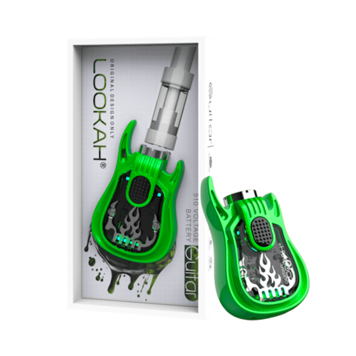 Image of Lookah Guitar 510 Thread Vape Battery | Green