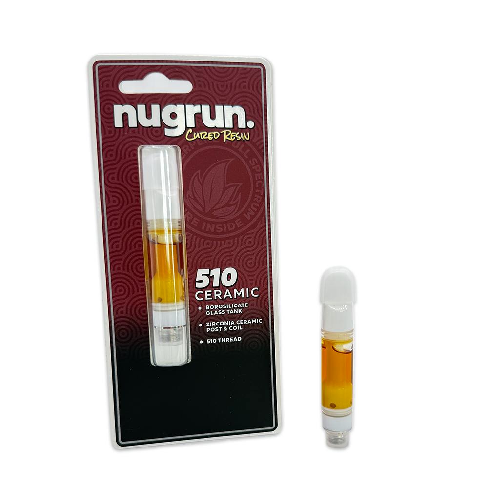 nugrun. 1g Cured Resin Cartridge - Gorilla Cookies