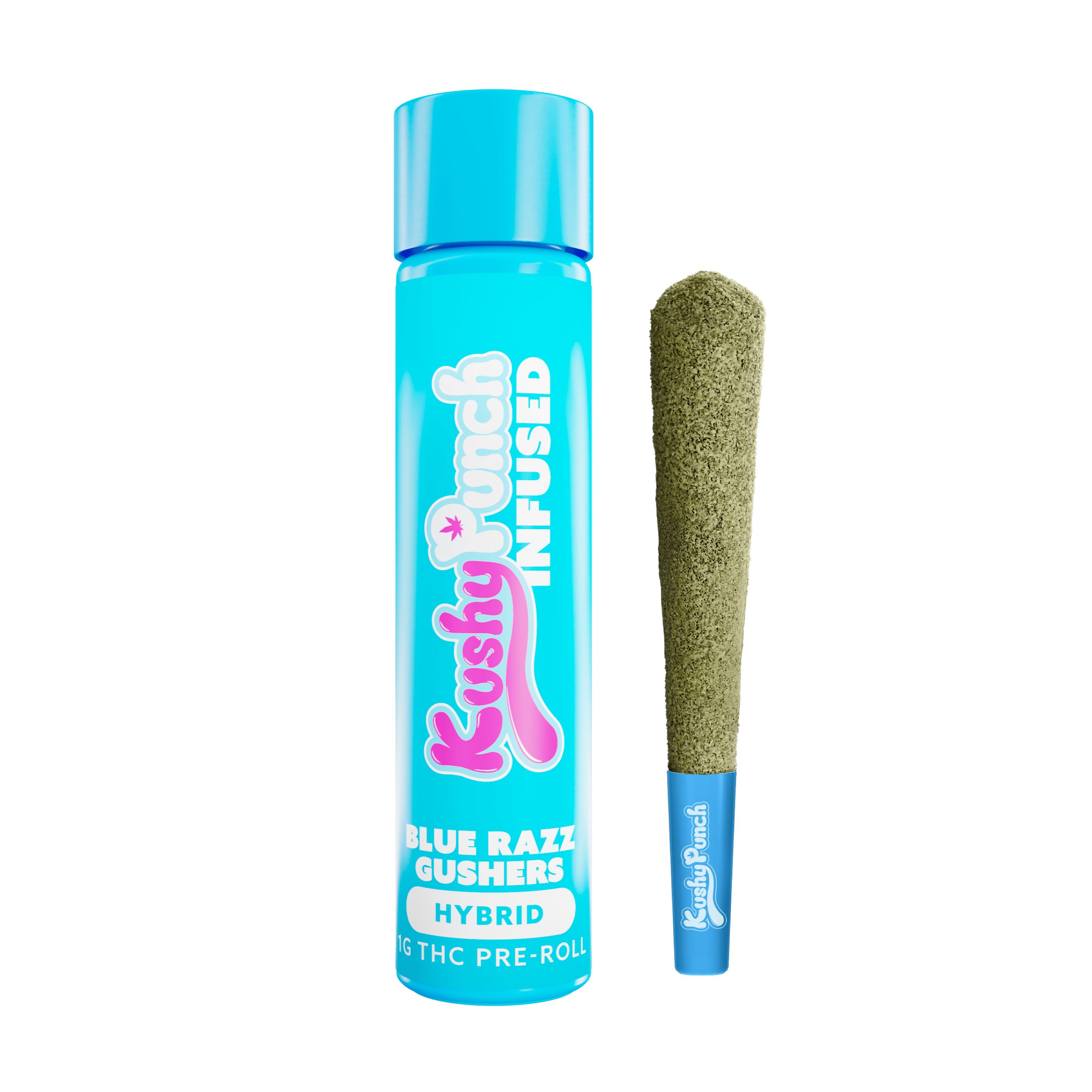 Kushy Punch | Blue Razz Gushers | Pre-Roll — Kushy Punch cannabis product at ZenZest