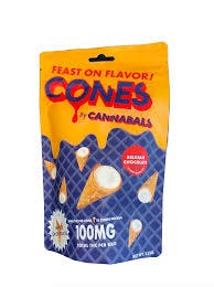 Product Cones | White Chocolate | 100mg | Cannabals