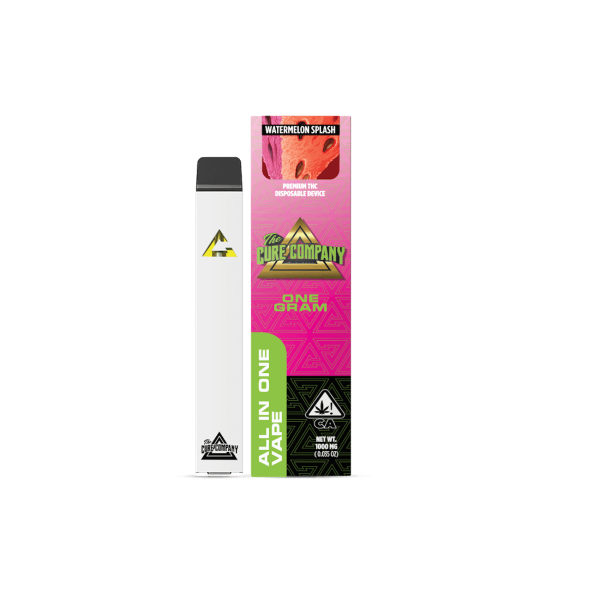 Photo of The Cure Company Watermelon Kush 1g Disposable Vape