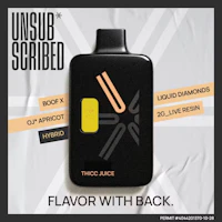 UNSUBSCRIBED | Thicc Juice | 2G Liquid Diamond & Live Resin | Disposable - product image at King of Budz