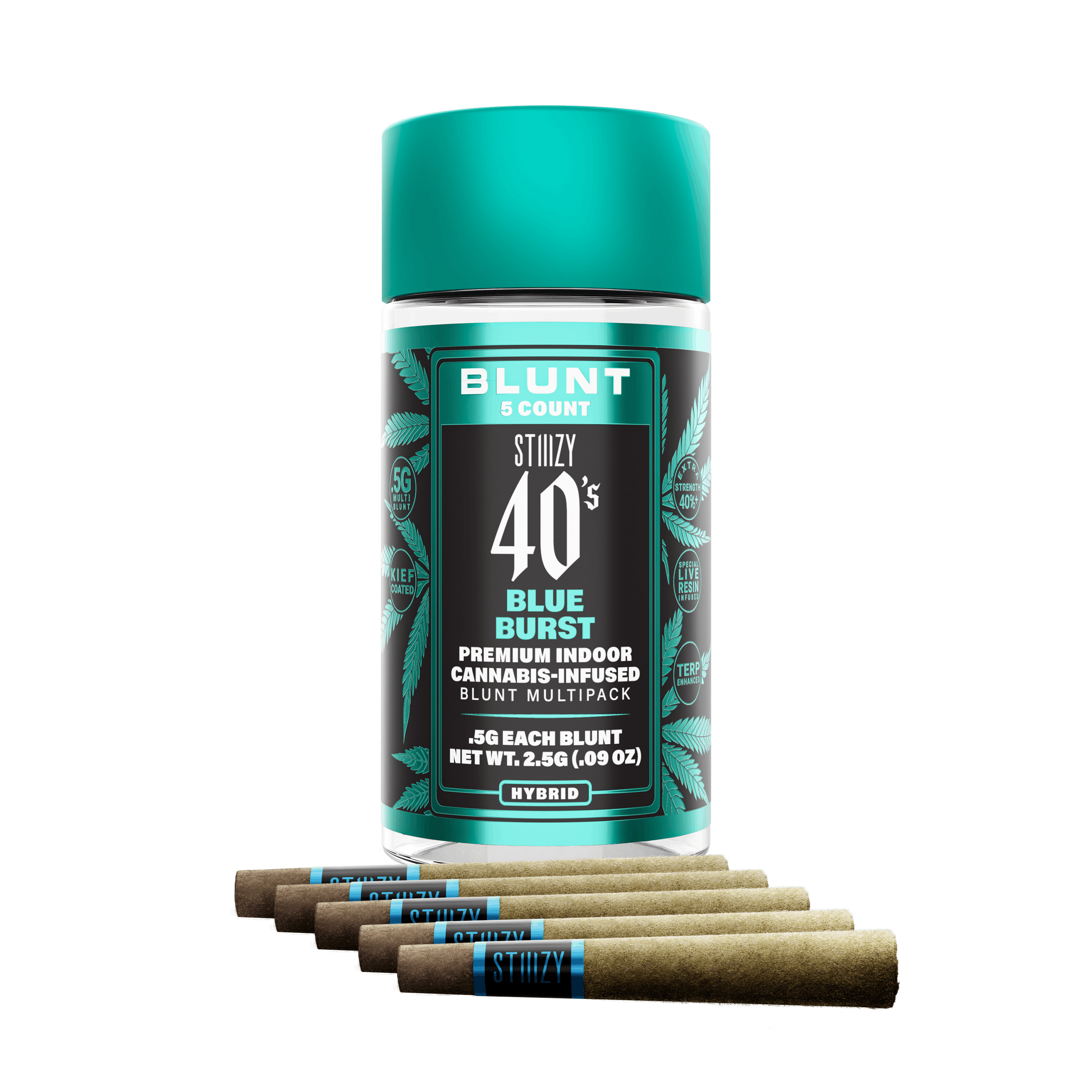 STIIIZY - 40s - Blue Burst - Multi Infused Blunts - 5pk - Lemonnade ...