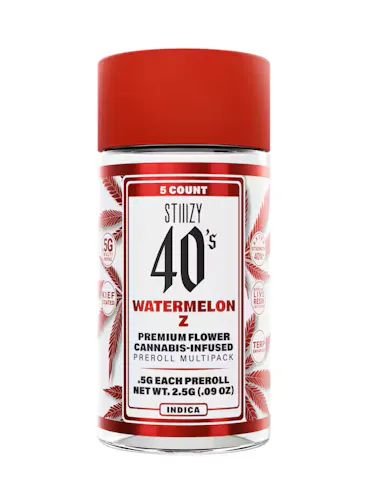 Stiiizy Watermelon Z 5pk Infused Prerolls Rec-active