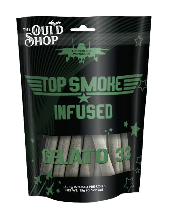 Product: Top Smoke | Infused Pre-Roll 15-Pack - 1g - Gelato #33