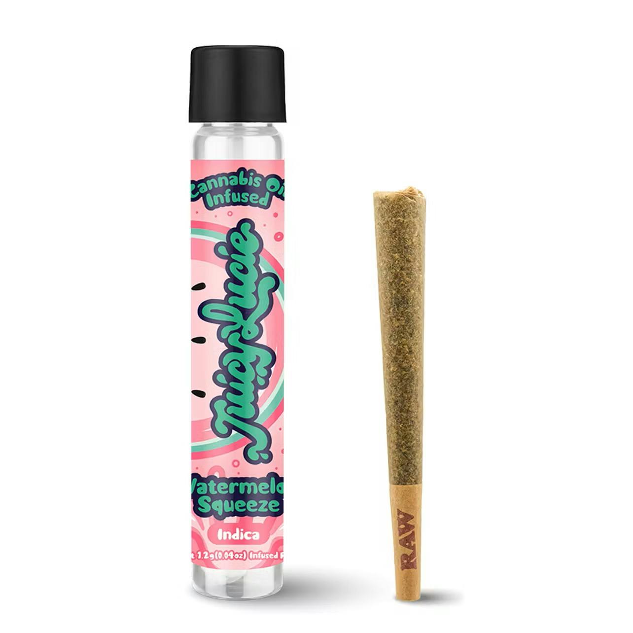 Product: JUICY LUCIE | WATERMELON SQUEEZE | INFUSED PRE-ROLL INDICA