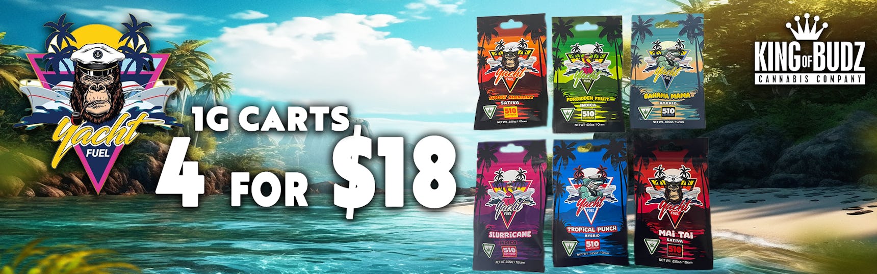 Yacht Fuel 1g Carts 4/$18