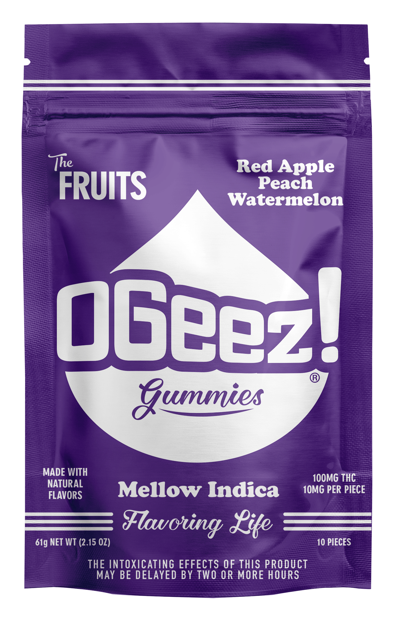 OGeez | The Fruits | Mellow Indica | 10 Pack 100mg