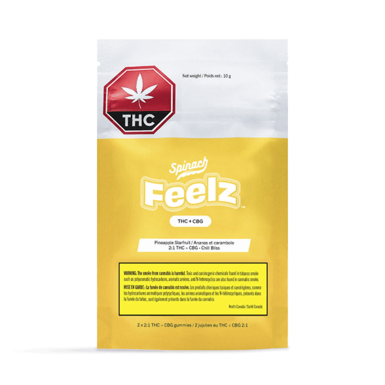 Feelz Pineapple Starfruit 2:1 THC:CBG Gummies | Highlife Bluewater