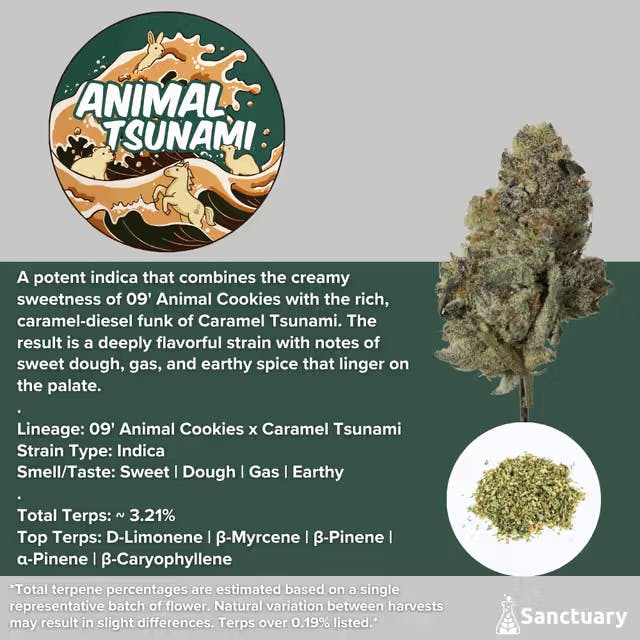Sanctuary - Flower 3.5g - Animal Tsunami
