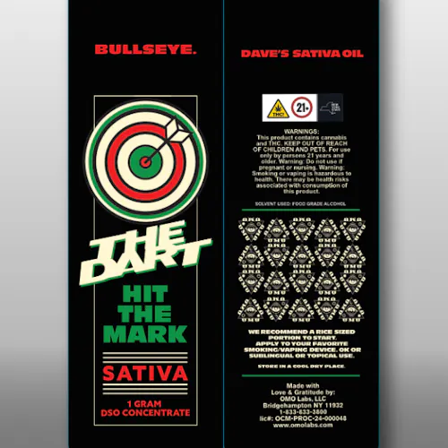 OMO | Full Extract Cannabis Oil DSO | 1G Dart-active