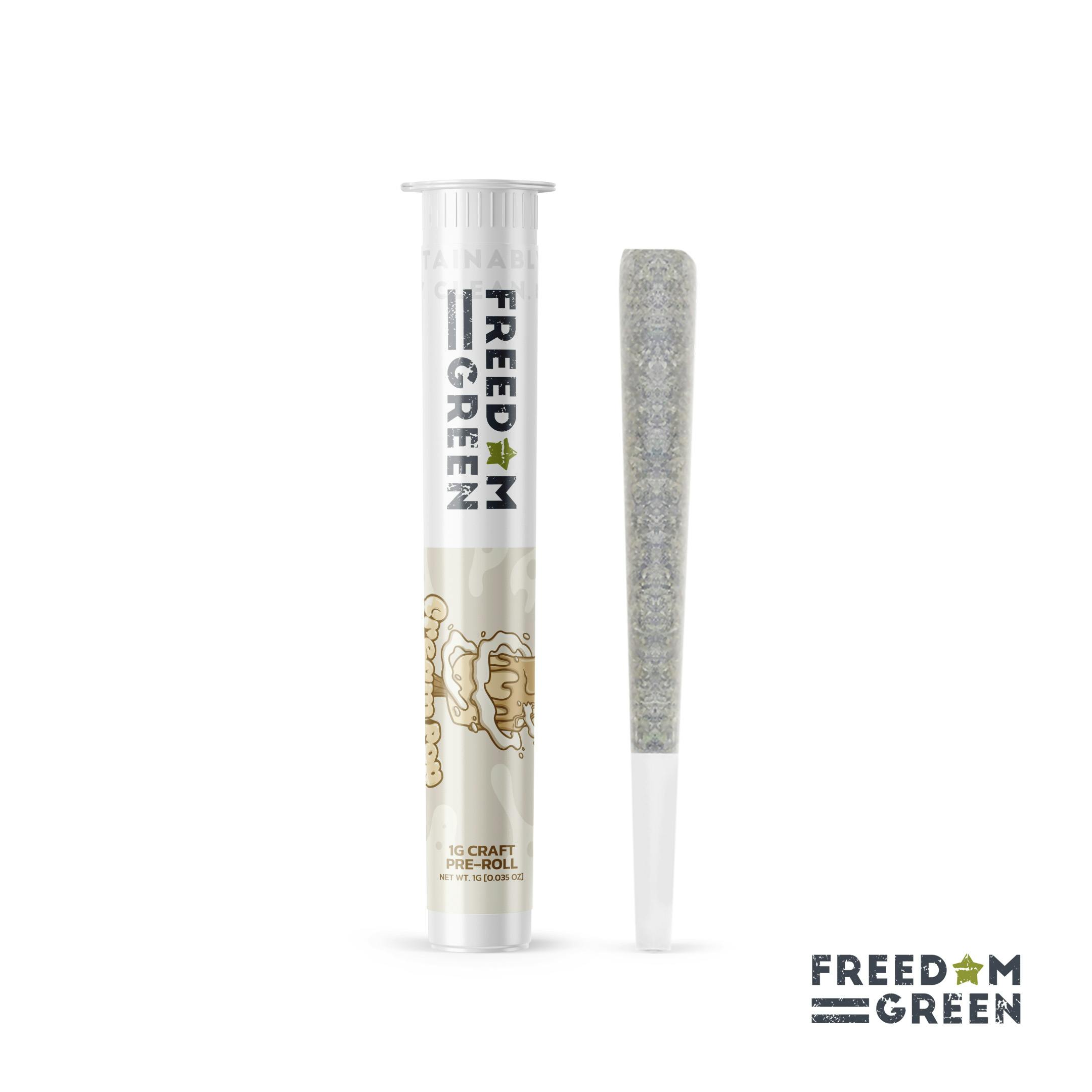 Freedom Green - 1g Preroll - Cream Pop