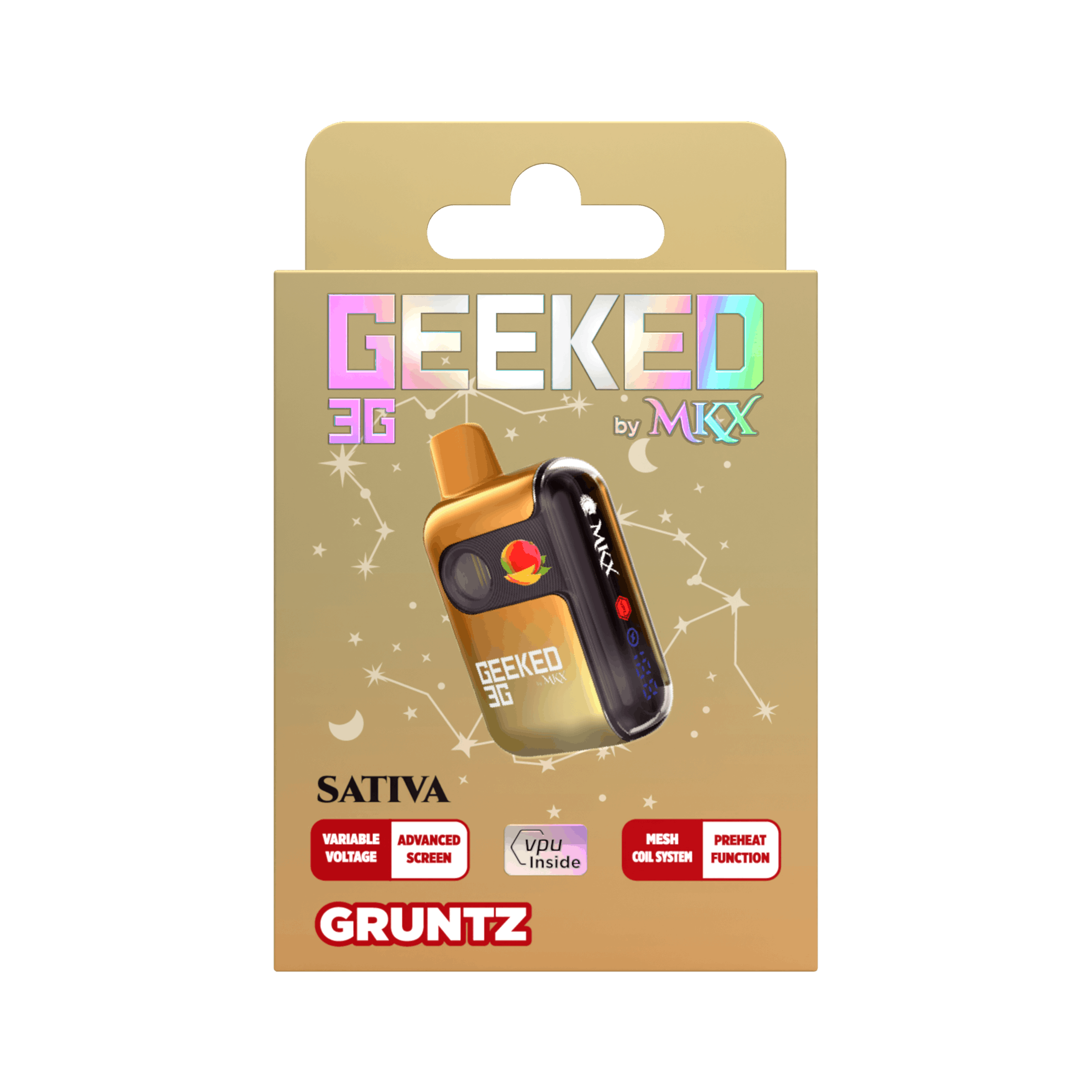 Product: Geeked | Gruntz Disposable Vape | Sativa