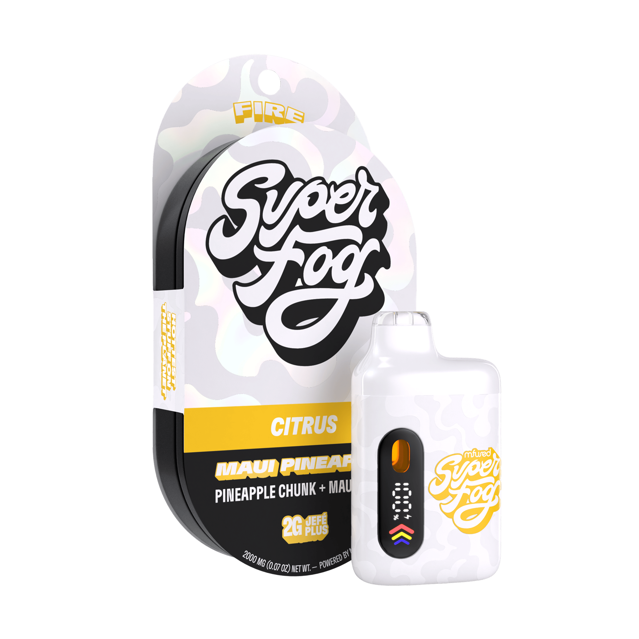 Mfused SuperFog Fire 2g Diamonds Disposable - Maui Pineapple