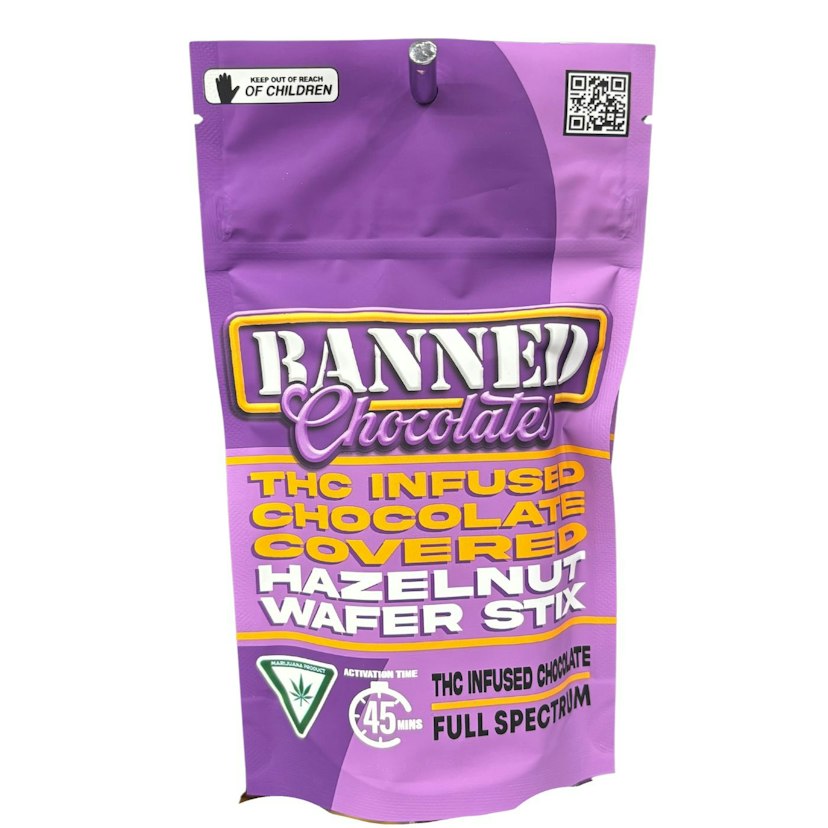 Banned - Hazelnut Wafer Stix 3pk 200mg