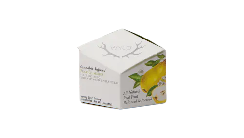 WYLD | Pear 1:1 THC:CBG Hybrid gummies | 10mg-active