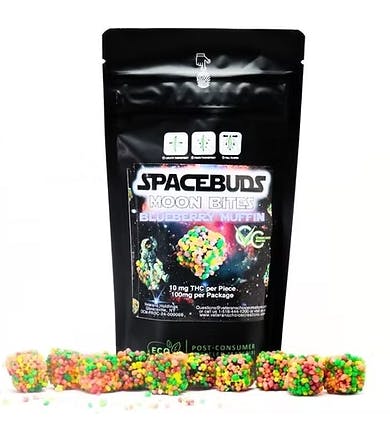 Product Moon Bites - Live Rosin | Blueberry Muffin | 100mg | Spacebuds