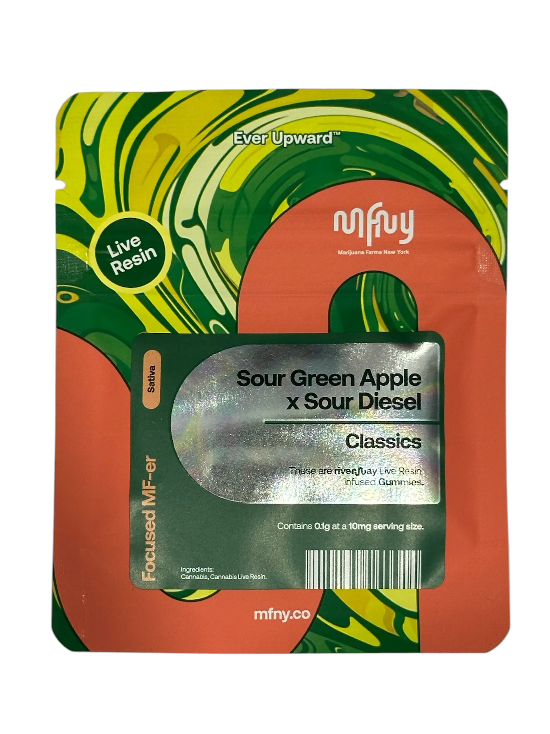 カホン　アップルグリーン　D Sour Green Apple x Sour Diesel Live Resin Gummies | 10 pk | Ozone