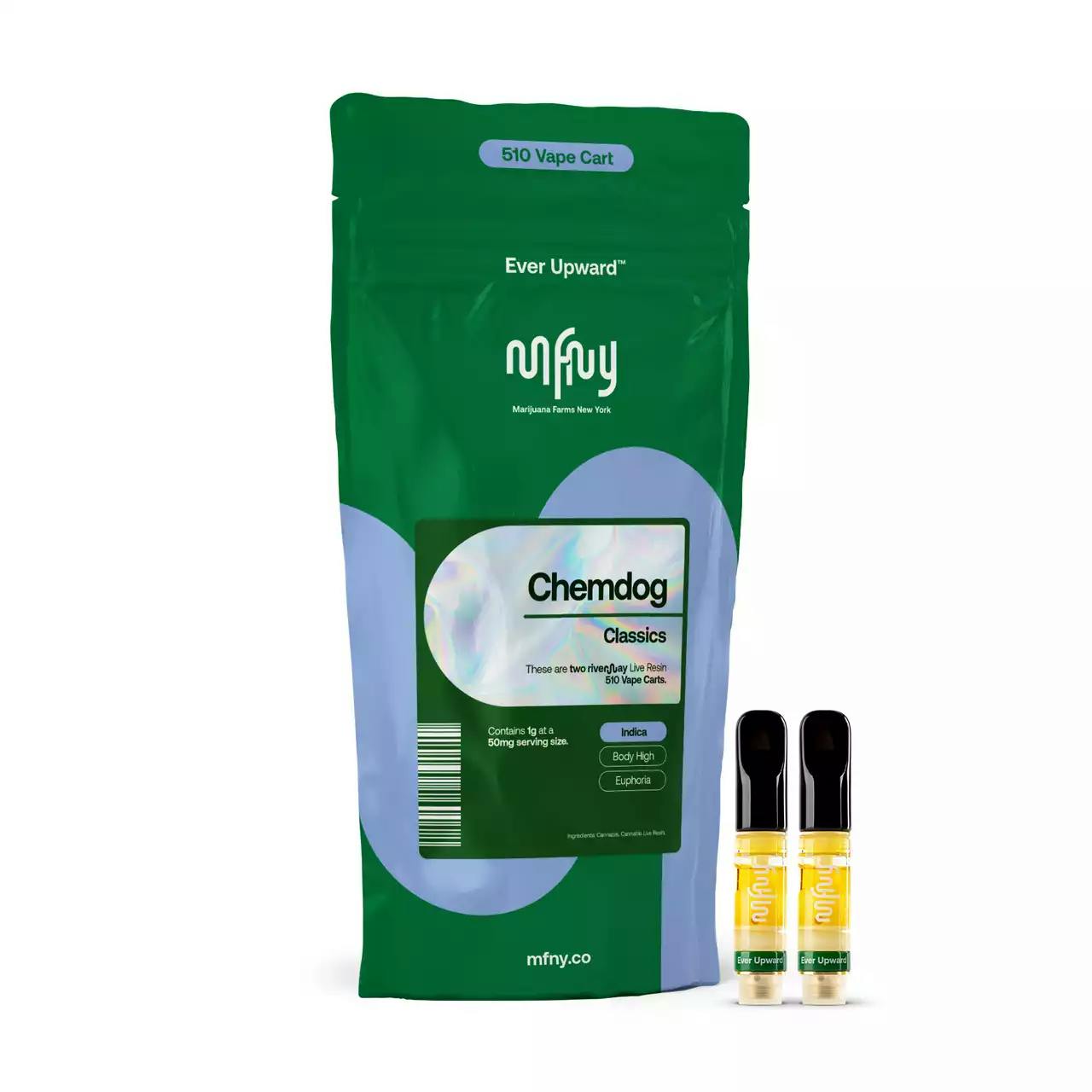 Cart | MFNY | Chemdog | Live Resin 510 Cart | 2pk | 1g
