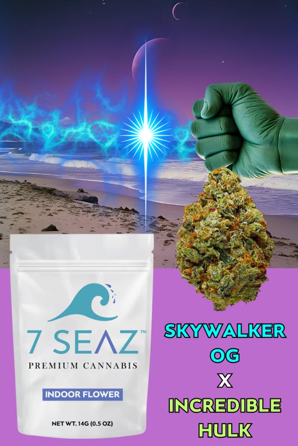 Skywalker OG x Incredible Hulk Flower | Hybrid | 7 Seaz