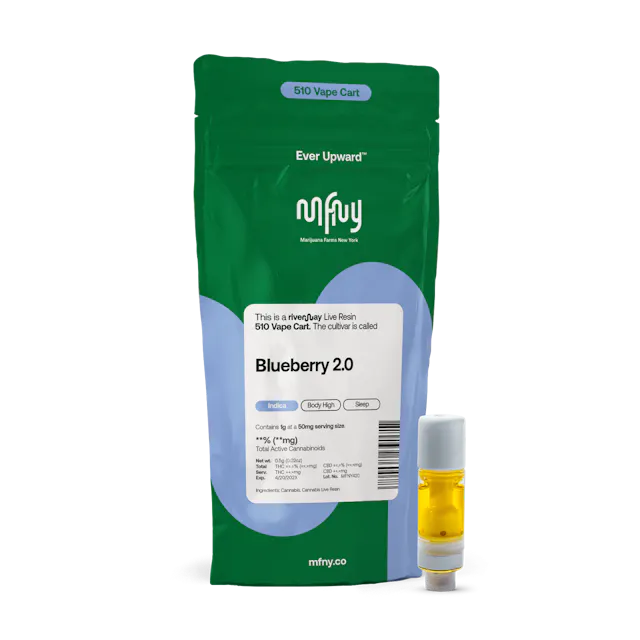 MFNY Blueberry 2.0 Live Resin 510 Cart | 1g