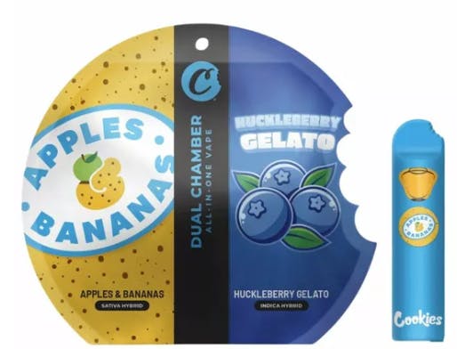 Vape | Cookies | Apples & Bananas x Huckleberry - AIO Dual Chamber | 1.0g
