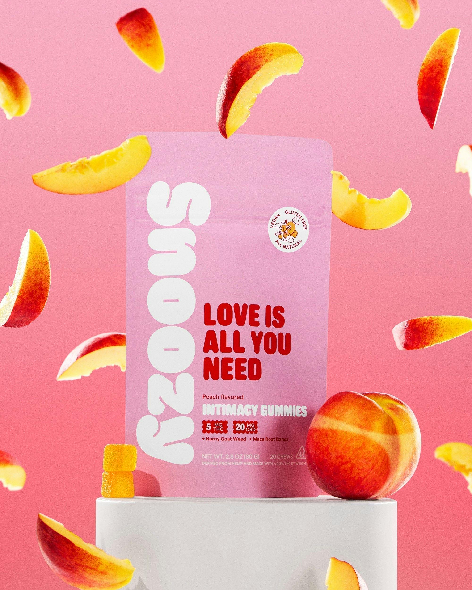Snoozy - 5mg Intimacy Gummy 20ct (Peach Love Is All You Need)