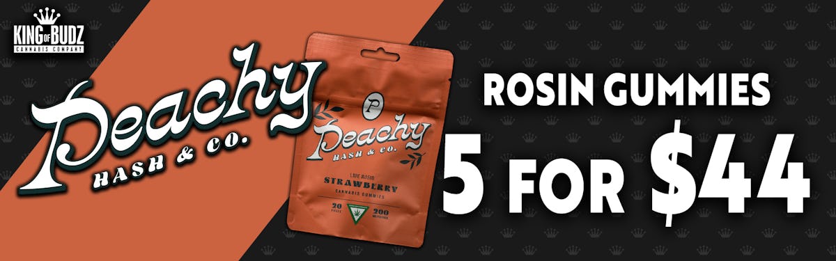 Peachy Rosin Gummies 5/$44