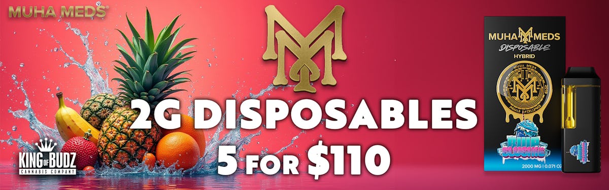 Muha Meds 2g Disposables 5/$110