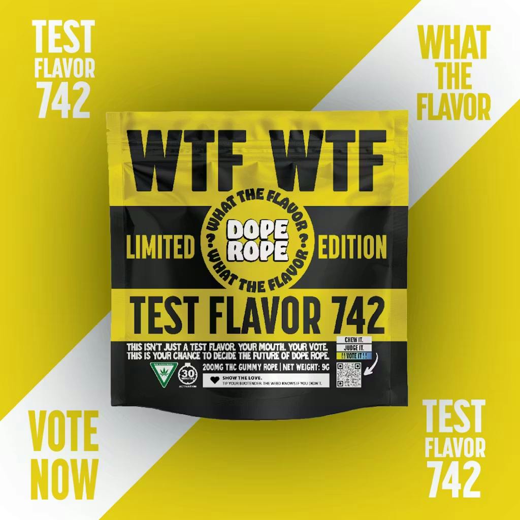 Dope Rope - 200mg Gummies - Test Flavor 742 (WTF)