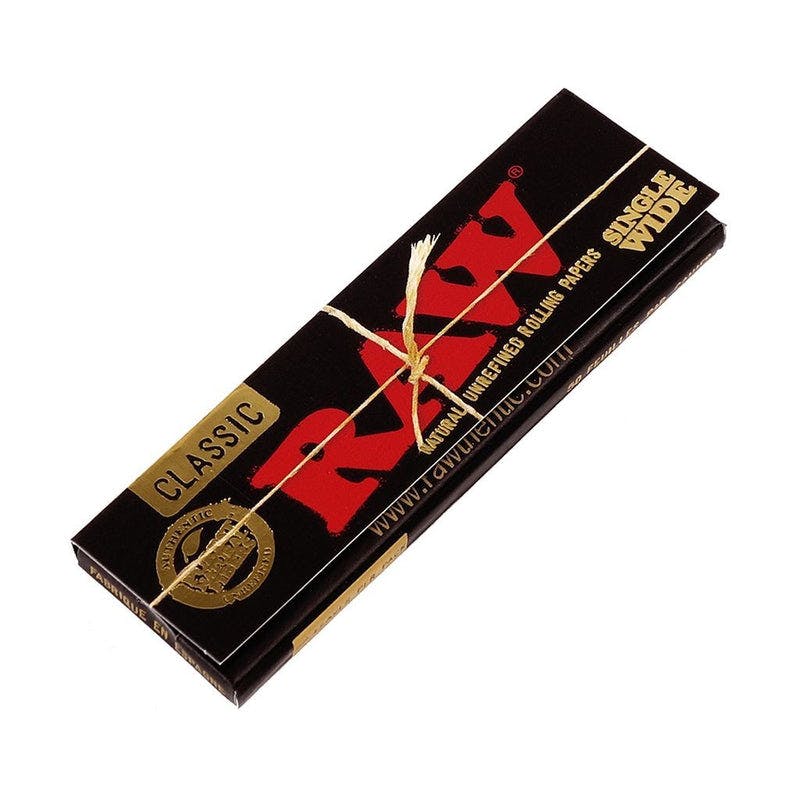 RAW - Rolling Papers - Single Wide - Classic - Black