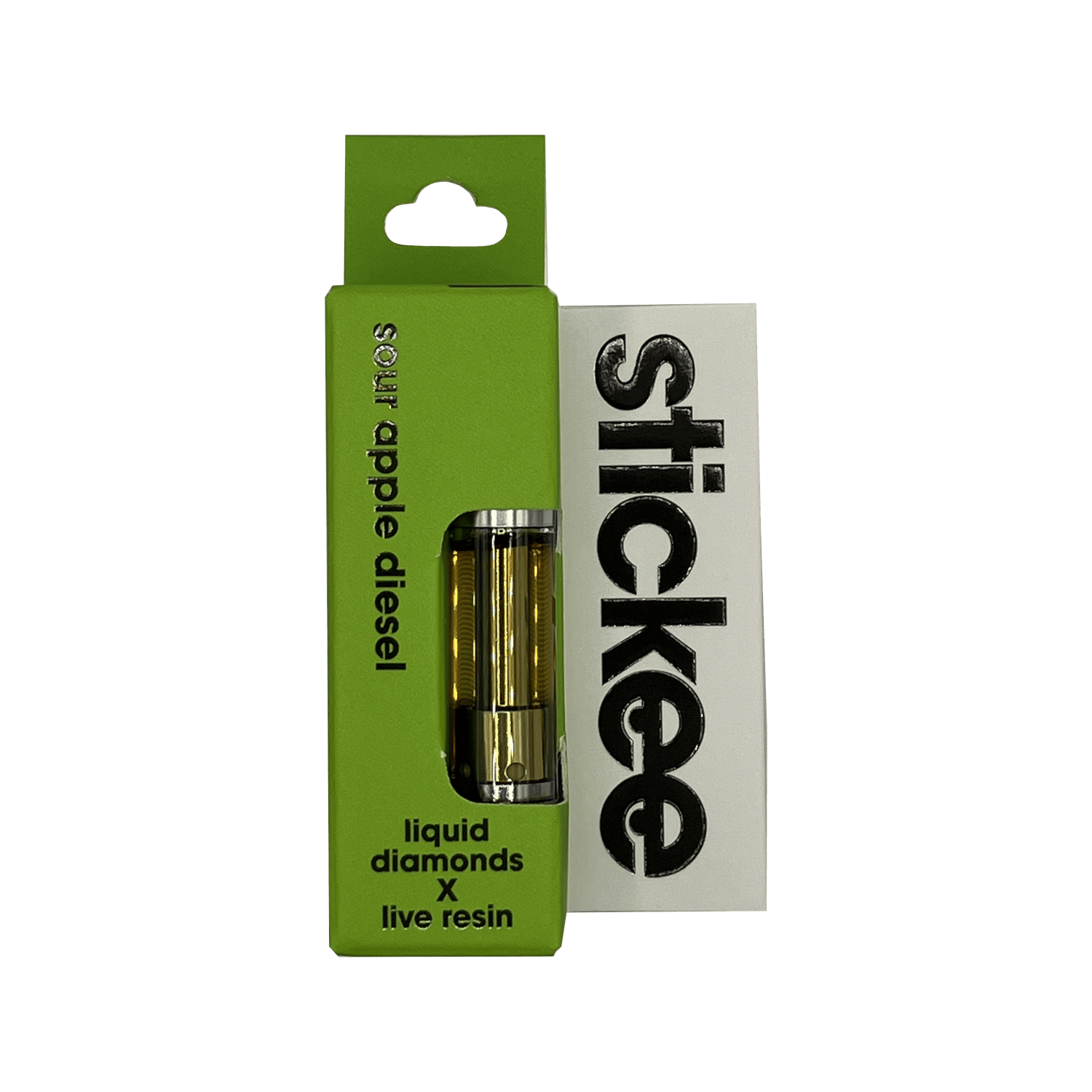 Product: Stickee | Live Resin x Liquid Diamond Vape Cart - 1g - Sour Apple Diesel