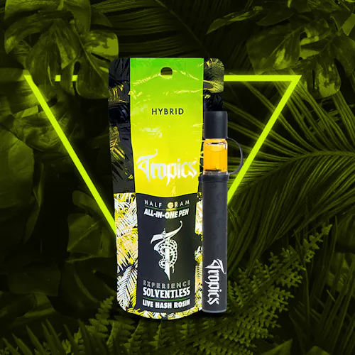 Tropics Vape | .5g Solventless Live Hash Rosin Disposable-Animal Mints-1