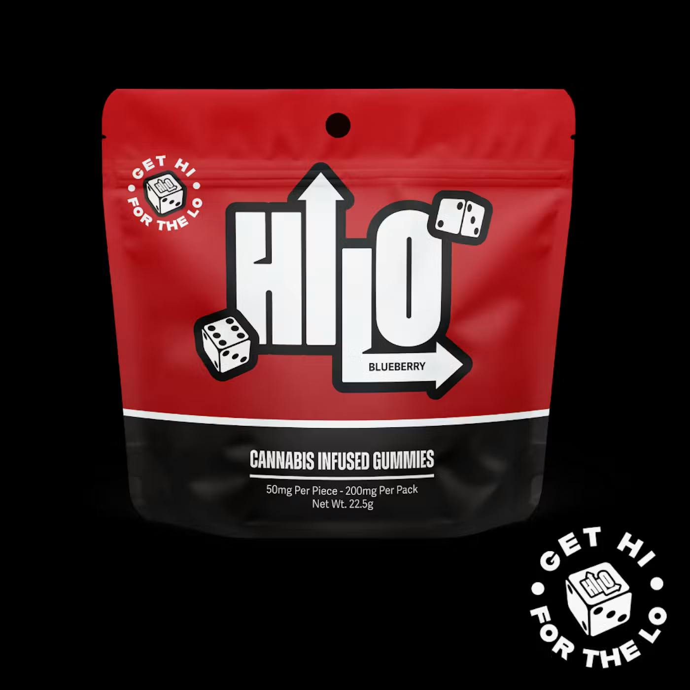 Hi-Lo - 200mg Live Resin Gummies - Blueberry