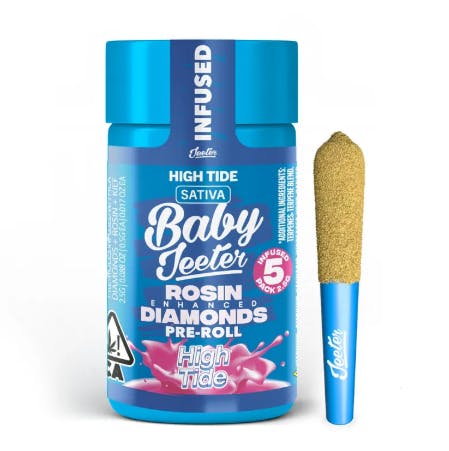 Baby Jeeter - High Tide - 5 x .5g Rosin Infused Prerolls