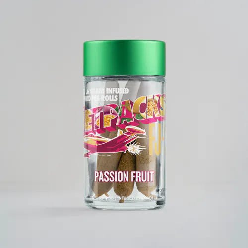 Jetpacks - 5 Pack .6g Infused Prerolls - Passionfruit