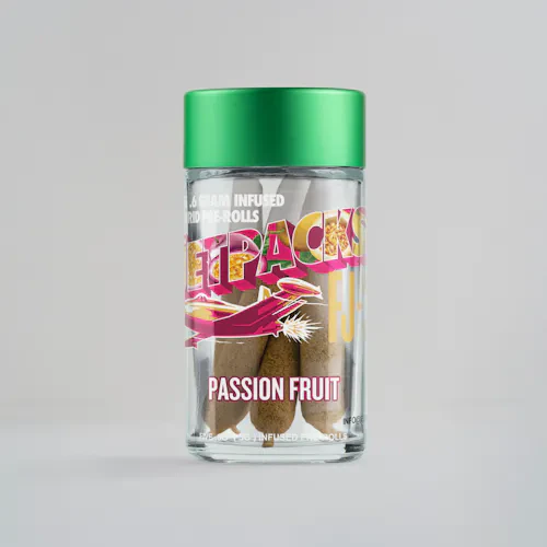 Jetpacks - 5 Pack .6g Infused Prerolls - Passionfruit