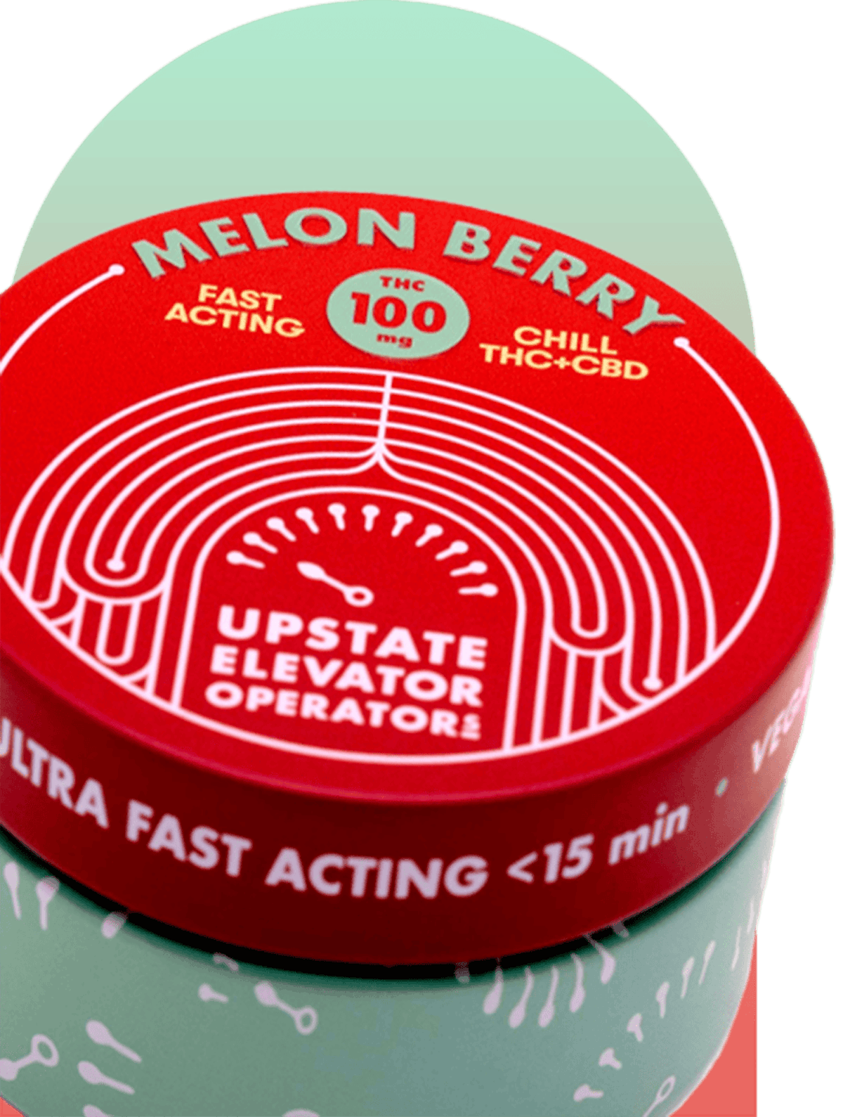 Image of Melon Berry | 100mg THC+CBD Fast Acting Gummies