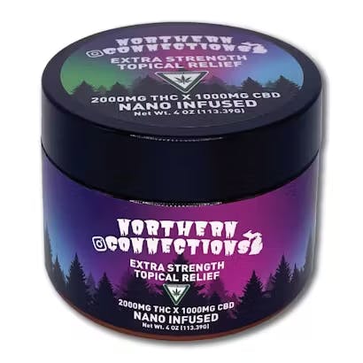 Northern Connections NORTHERN CONNECTIONS | RELIEF TOPICAL - EXTRA STRENGTH 2:1 | 2000MG THC : CBD — TOPICALS