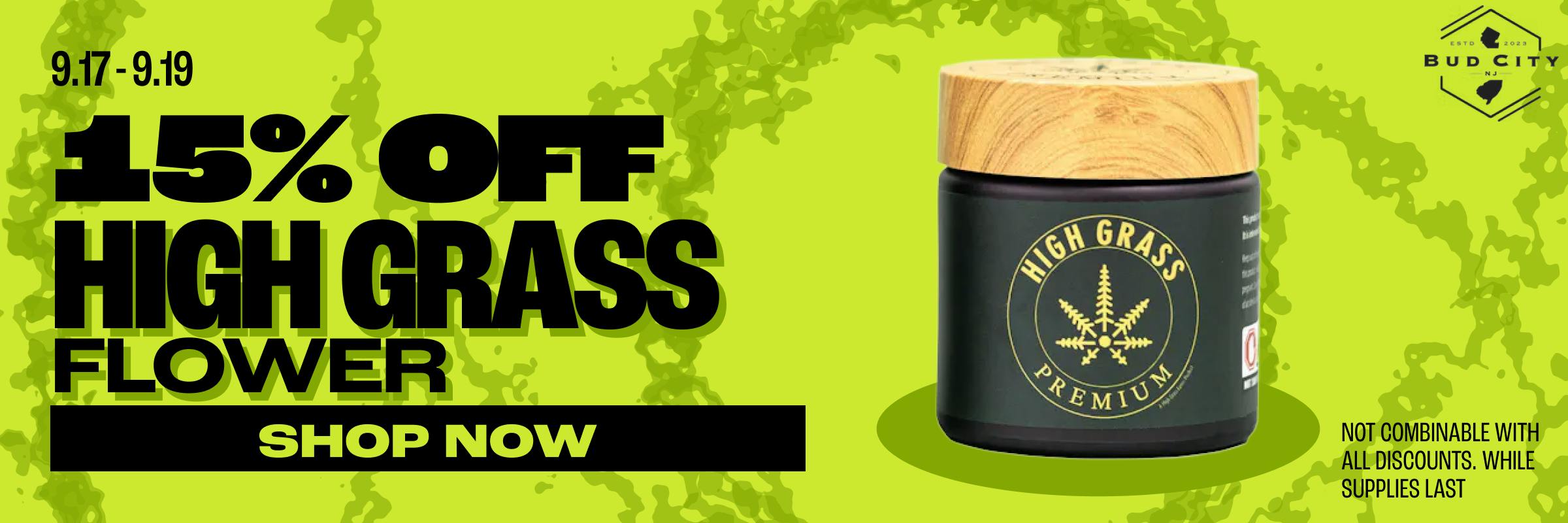 15% Off High Grass Flower