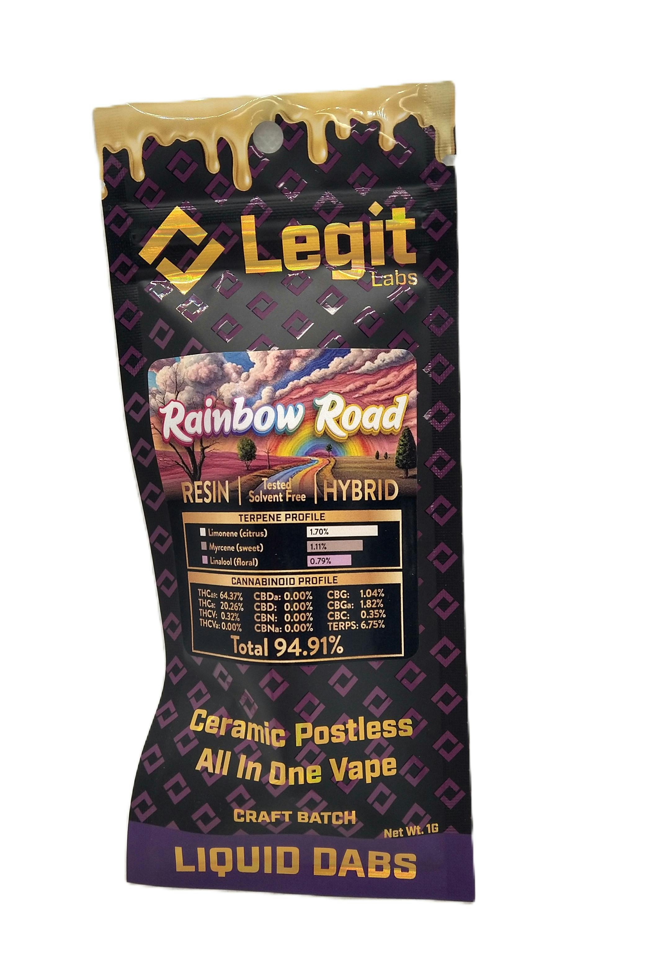 Legit Labs | Superboof x Strawberries & Cream | Cured Resin Disposable Vape Hybrid