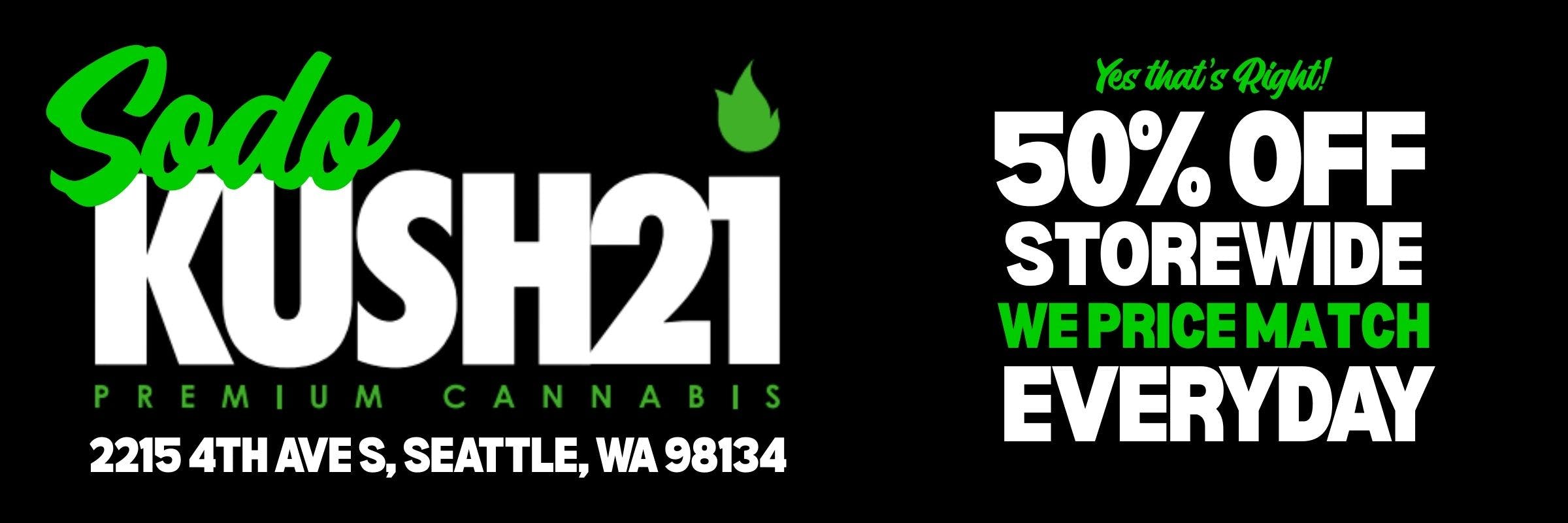 Kush 21 SODO Menu - a Cannabis Dispensary in Seattle, WA